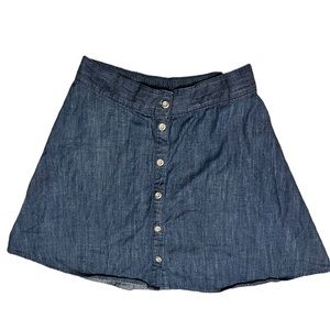 Denim pull on skirt XS